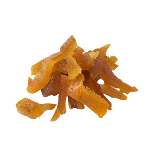250 Grs - Cascaritas De Naranja Confitadas En Cubos
